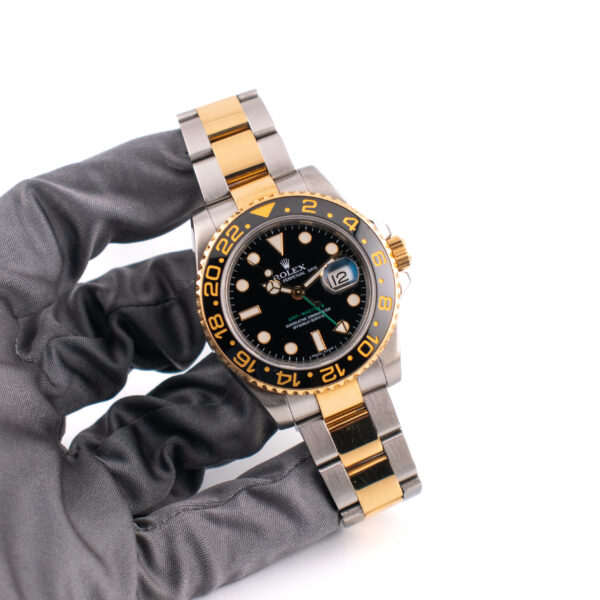 ROLEX GMT-MASTER II REF. 116713LN ACCIAIO/ORO FULL SET - immagine 2