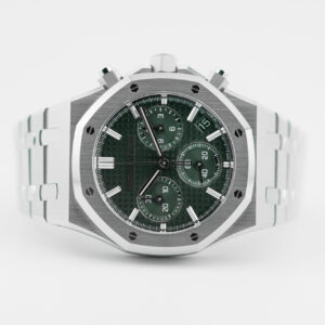 AUDEMARS PIGUET ROYAL OAK CHRONOGRAPH REF. 26240ST VERDE FULL SET