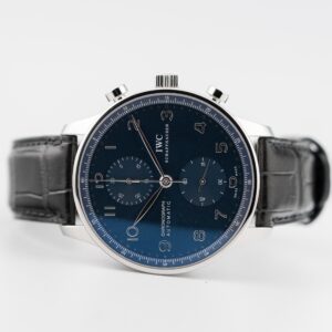 IWC POROGUESE CHRONOGRAPH REF. IW371491 BLUE FULL SET